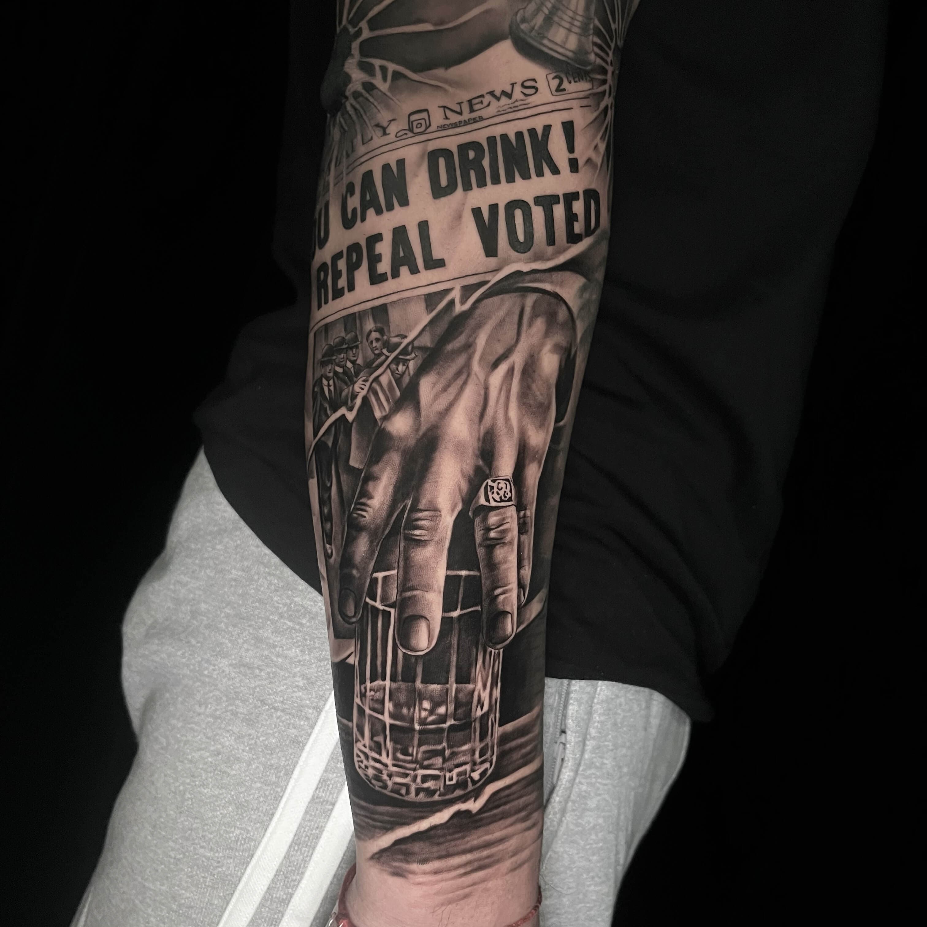 Tatuaje de estilo blackwork realizado en Nero Art Tattoo